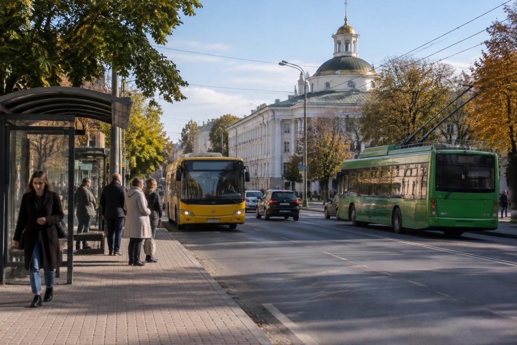 Ілюстрація до матеріалу «Як пересуватися Полтавою: автобуси, тролейбуси та зручне планування маршруту»