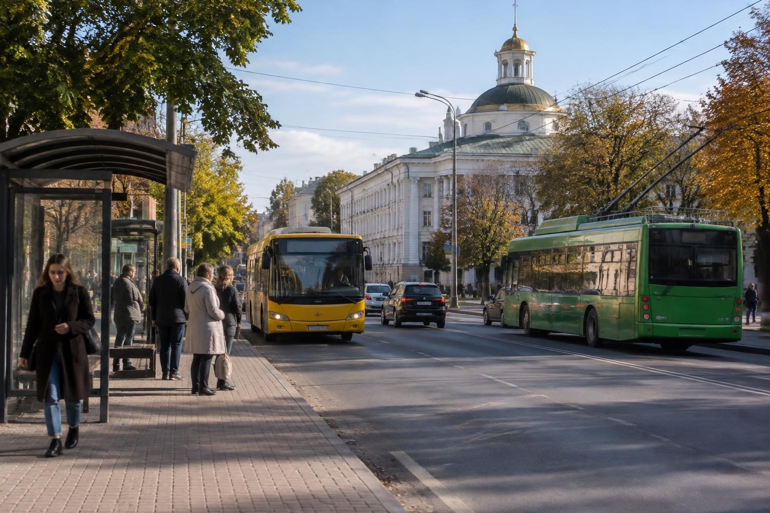 Ілюстрація до матеріалу «Як пересуватися Полтавою: автобуси, тролейбуси та зручне планування маршруту»